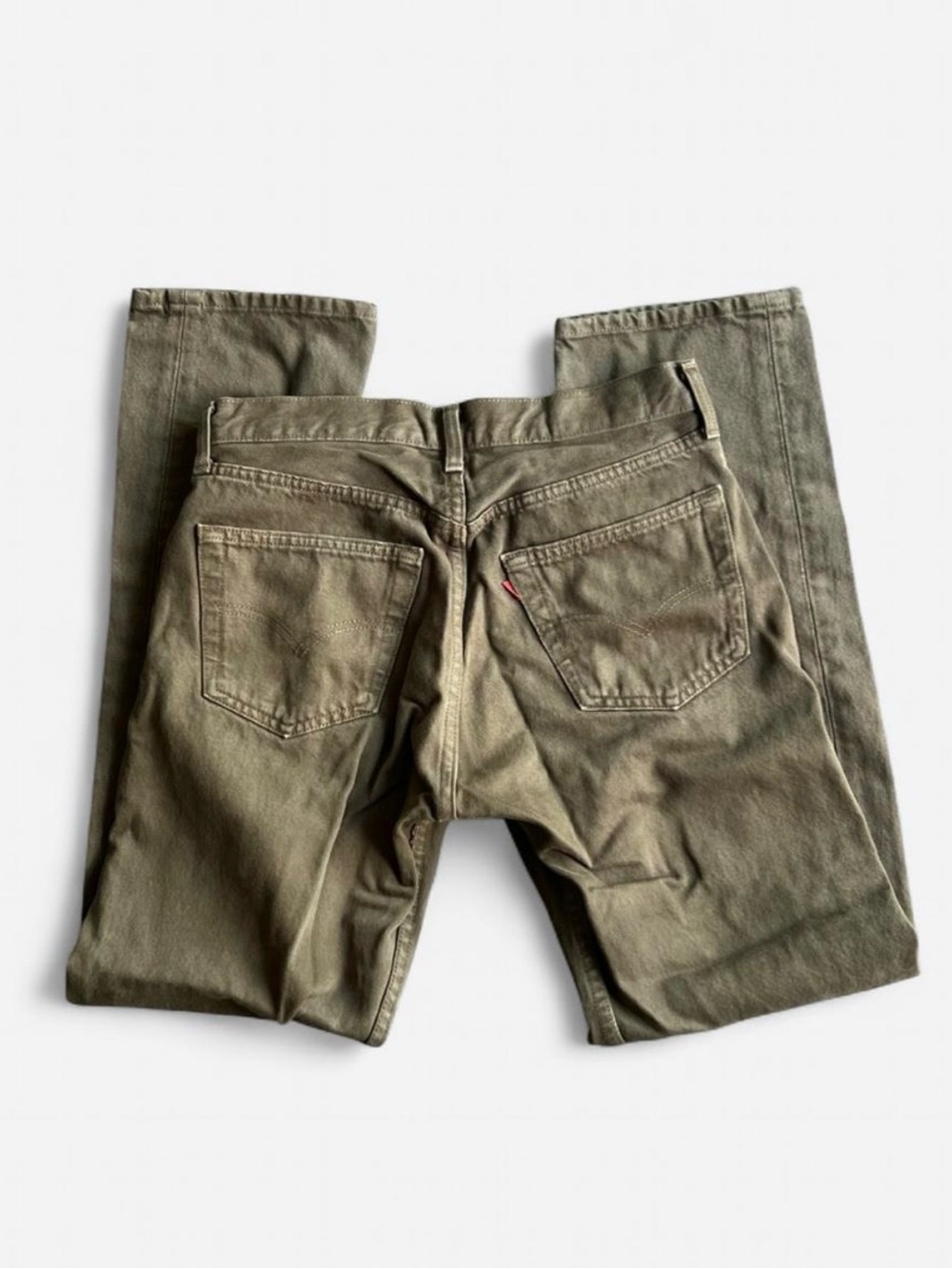 Vintage 90’s Levi's 501 men’s 32x32 Olive Green denim jeans made in USA - Picture 3 of 8